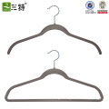 antislip flocked underwear hanger Ivory